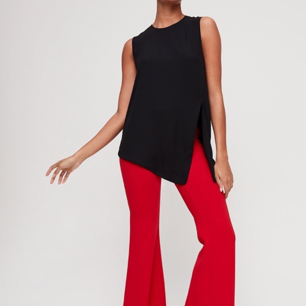 aritzia babaton hopkin blouse size small black